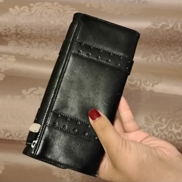 NWT Cole Haan black buckle wallet